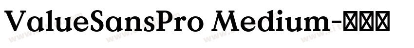 ValueSansPro Medium字体转换 ValueSansPro Medium字体转换